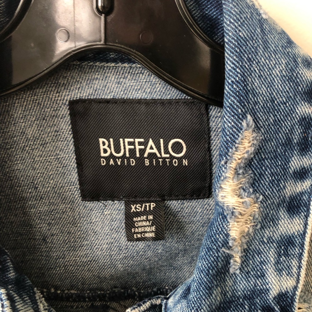Buffalo David Bitton Distressed Blue Jacket - Picture 3 of 3